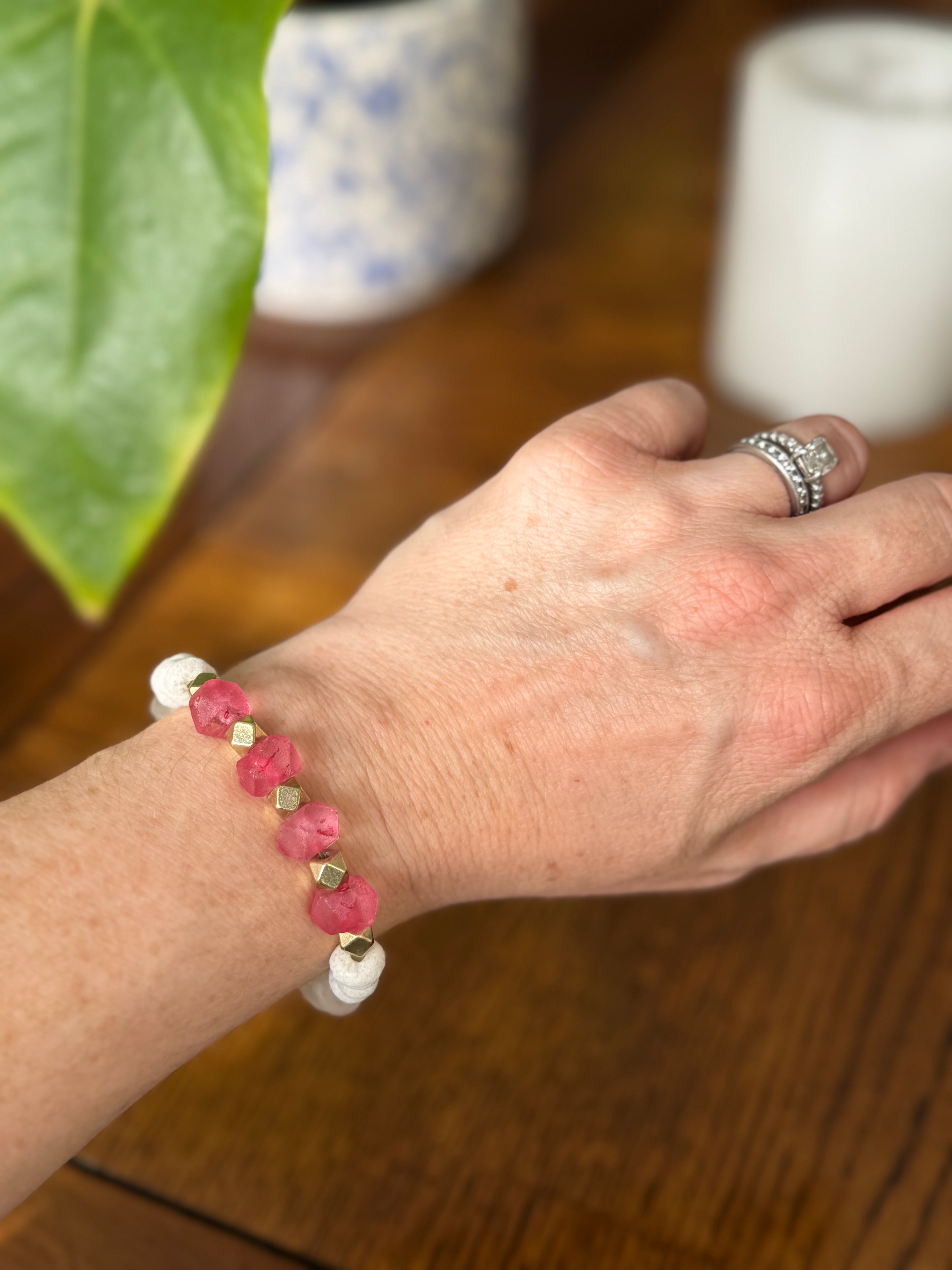 Cherry Blossom Aromatherapy Diffuser Bracelet