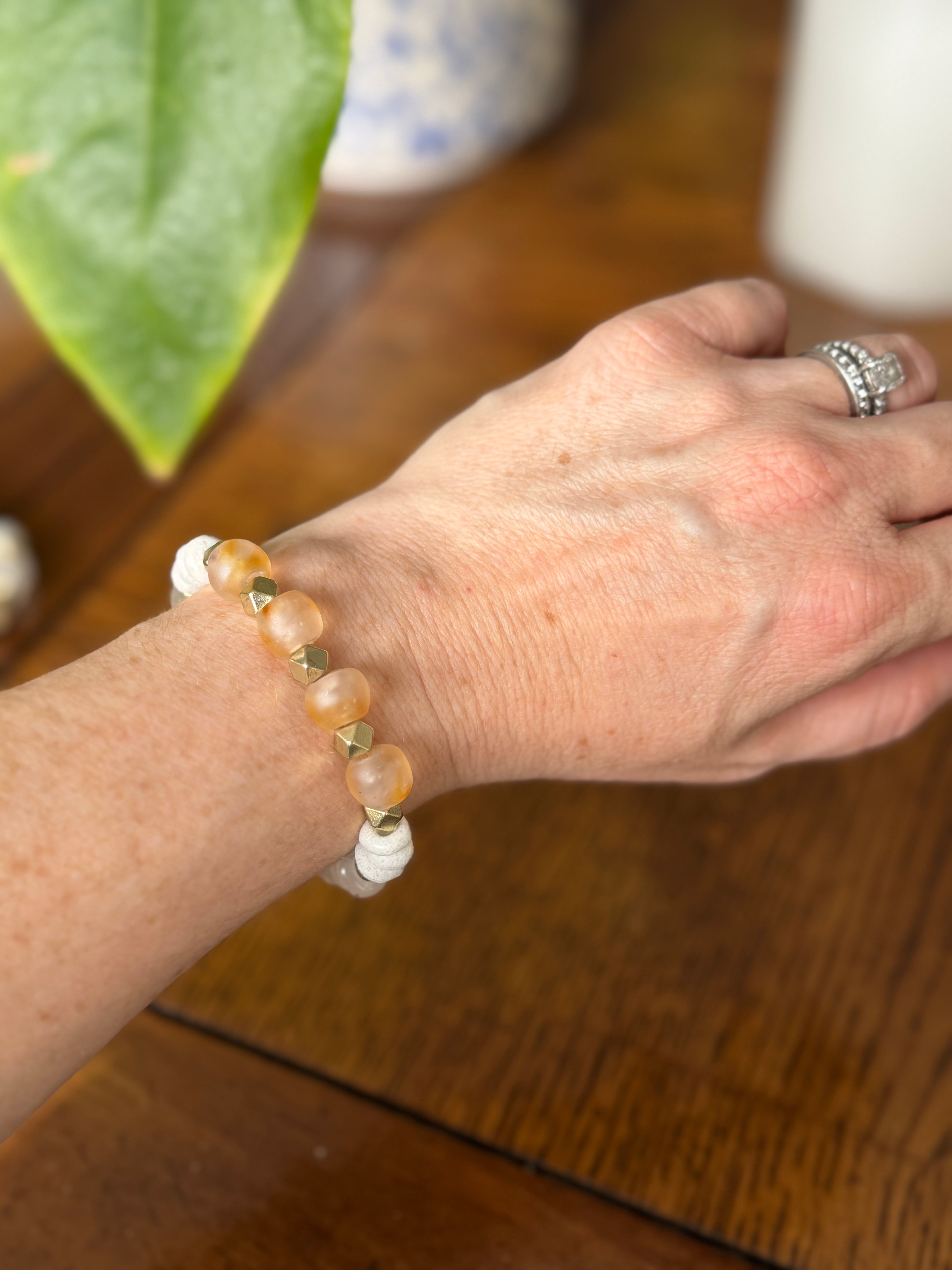 Golden Honey Aromatherapy Diffuser Bracelet