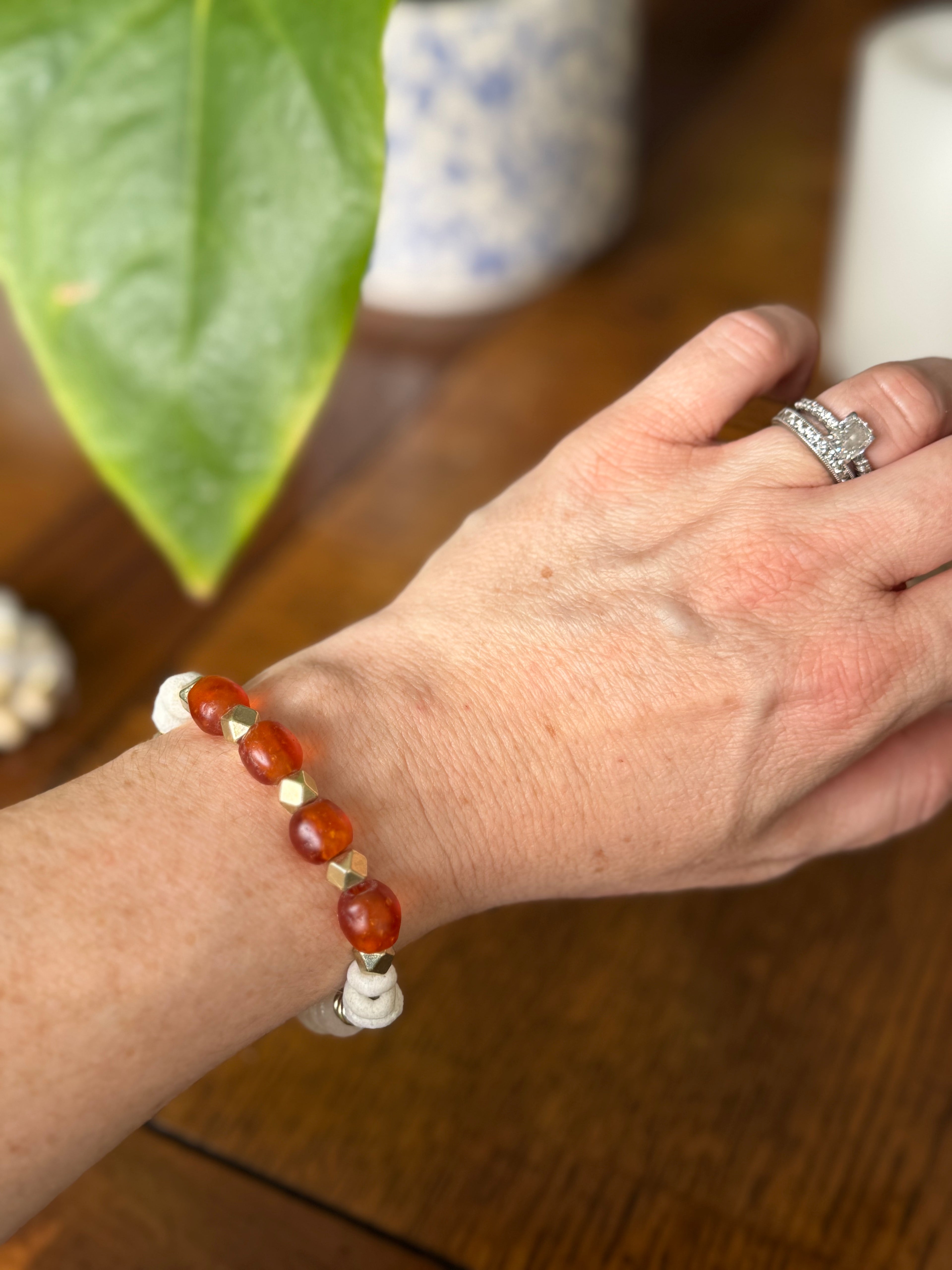 Amber Earth Aromatherapy Diffuser Bracelet